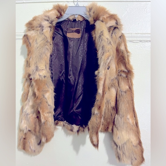 Guess Faux Fur Jacket - Brown - Picture 8 of 14
